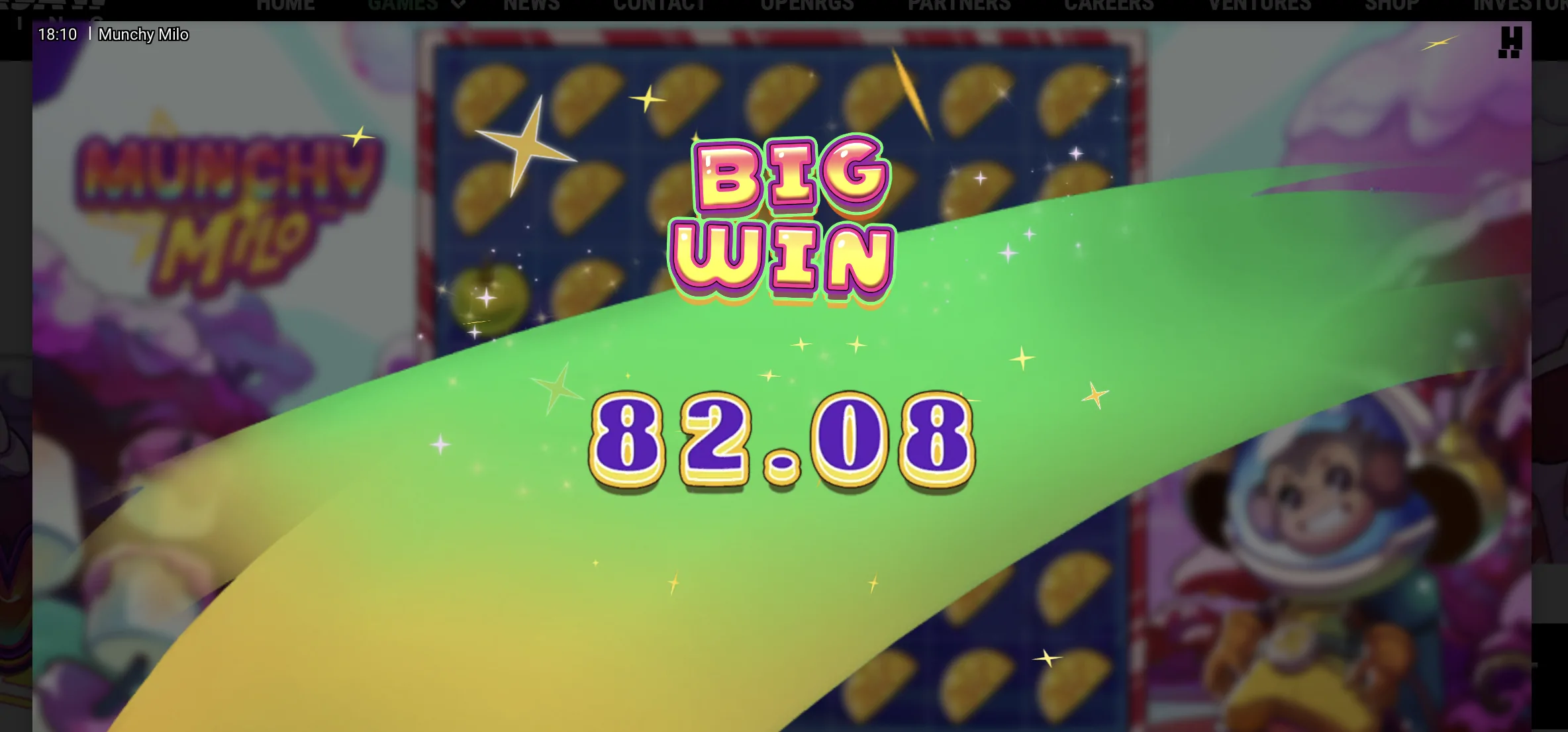 Munchy Milo Going Bananas Hidden Epic free spins bonus round triggered by 5 FS scatters with guaranteed Jolt Frame on every spin